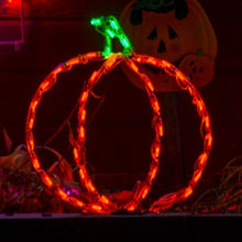 Load image into Gallery viewer, Halloween Pumpkins in LED Lights - Set of 2