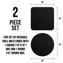 Load image into Gallery viewer, GrillMat (2 pack) Best Grilling Mat