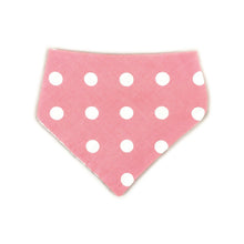 Load image into Gallery viewer, Pink Houndstooth Reversible Dog Bandana