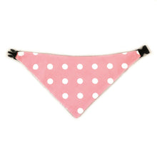 Load image into Gallery viewer, Pink Houndstooth Reversible Dog Bandana