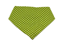 Load image into Gallery viewer, Lime Green Skull Reversible Dog Bandana