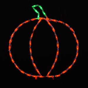 Halloween Pumpkins in LED Lights - Set of 2