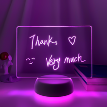 Load image into Gallery viewer, Touch Control Base Rewritable 3D Night Light with Message Board - Yadget