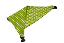 Load image into Gallery viewer, Lime Green Skull Reversible Dog Bandana