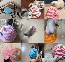 Load image into Gallery viewer, Interactive Cat Toy foldable multi-layer with Ball
