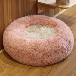 Ultra Soft Long Plush Round Bed - Yadget